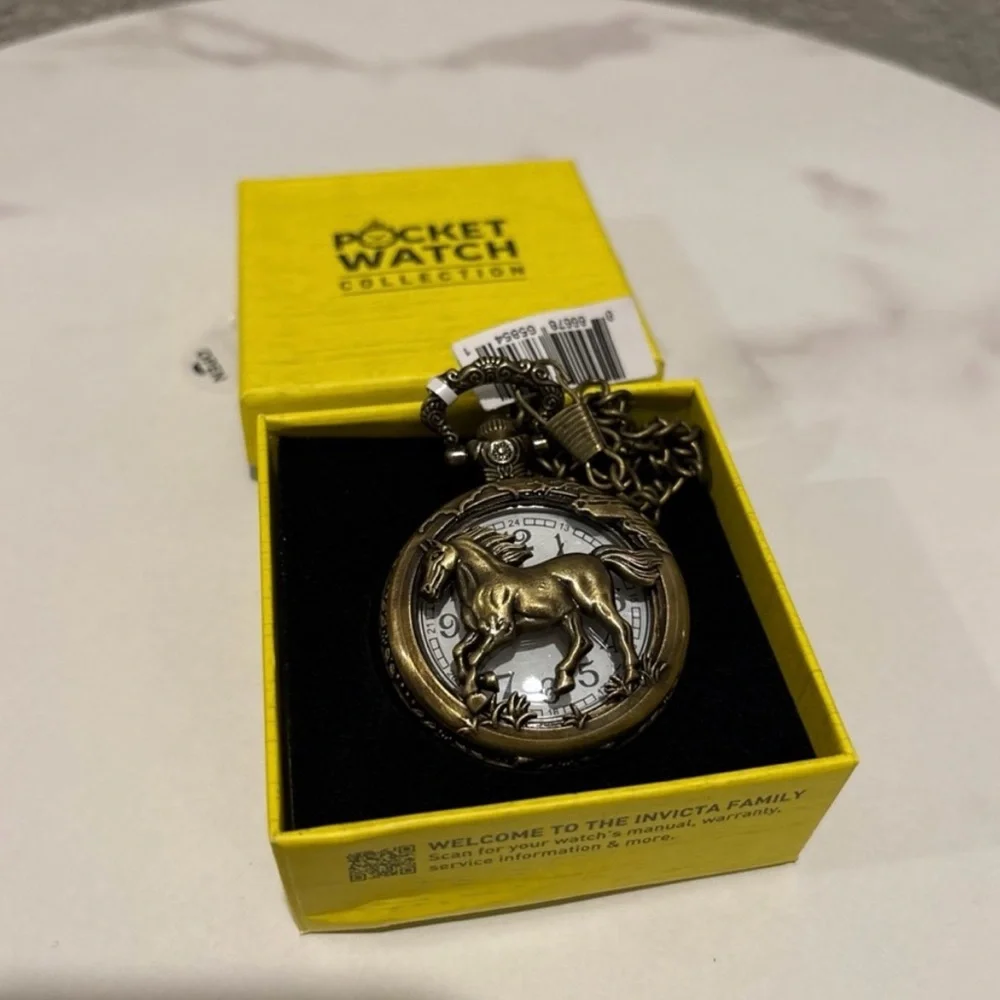 Invicta Equinox Pocket Watch - 47mm, Bronze NWT